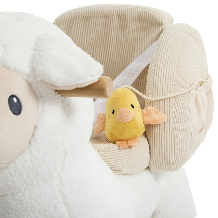 Mouton à bascule avec 2 jouets sensoriels 