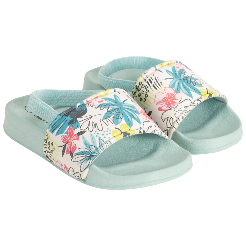 Μουλς με λουράκι και print feuillage για κορίτσι με λουράκι ανάλογα με την ηλικία 