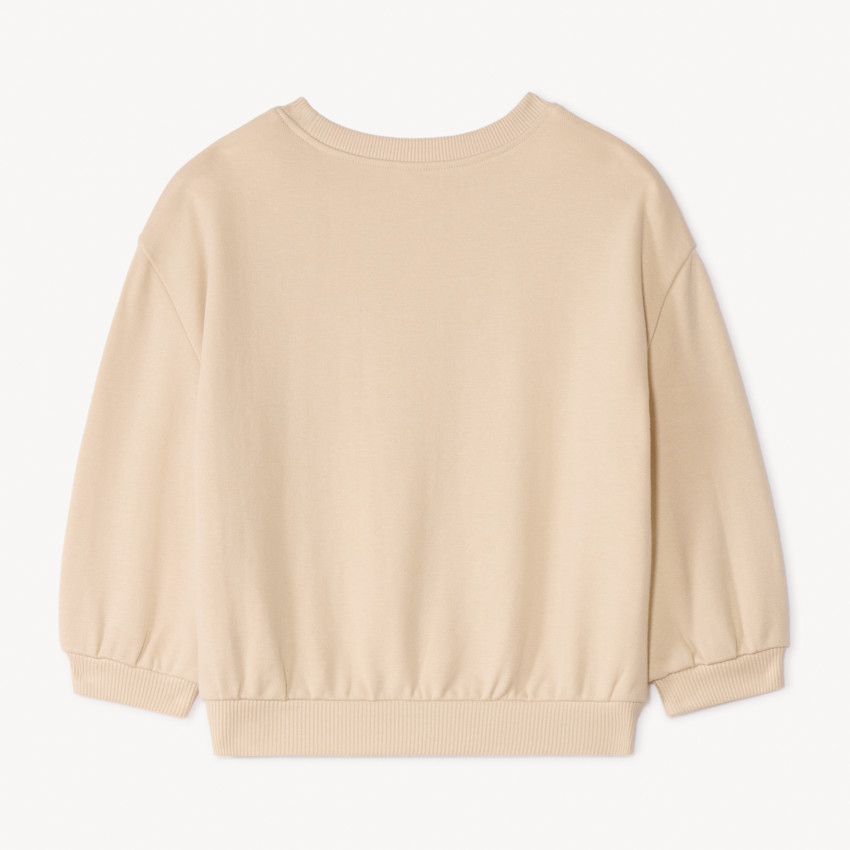 Φόρμα oversize με λωρίδες και boucle για μωρά κορίτσια 