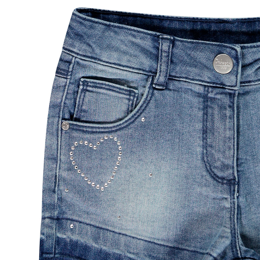 Σορτς denim με strass για κορίτσι Main Σορτς denim με strass για κορίτσι