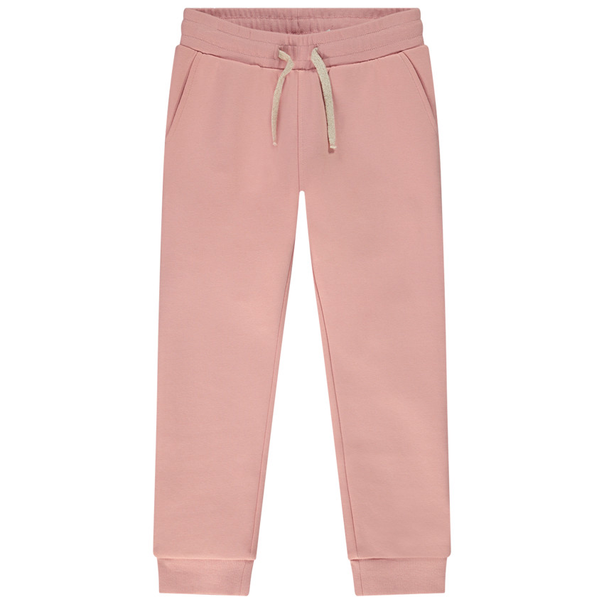 "Μακριά φόρμα από molleton μονόχρωμο για κορίτσι" 