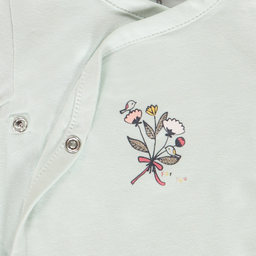 Σετ από 5 bodies jersey με σχέδιο φαντεζί για bebe κορίτσι 