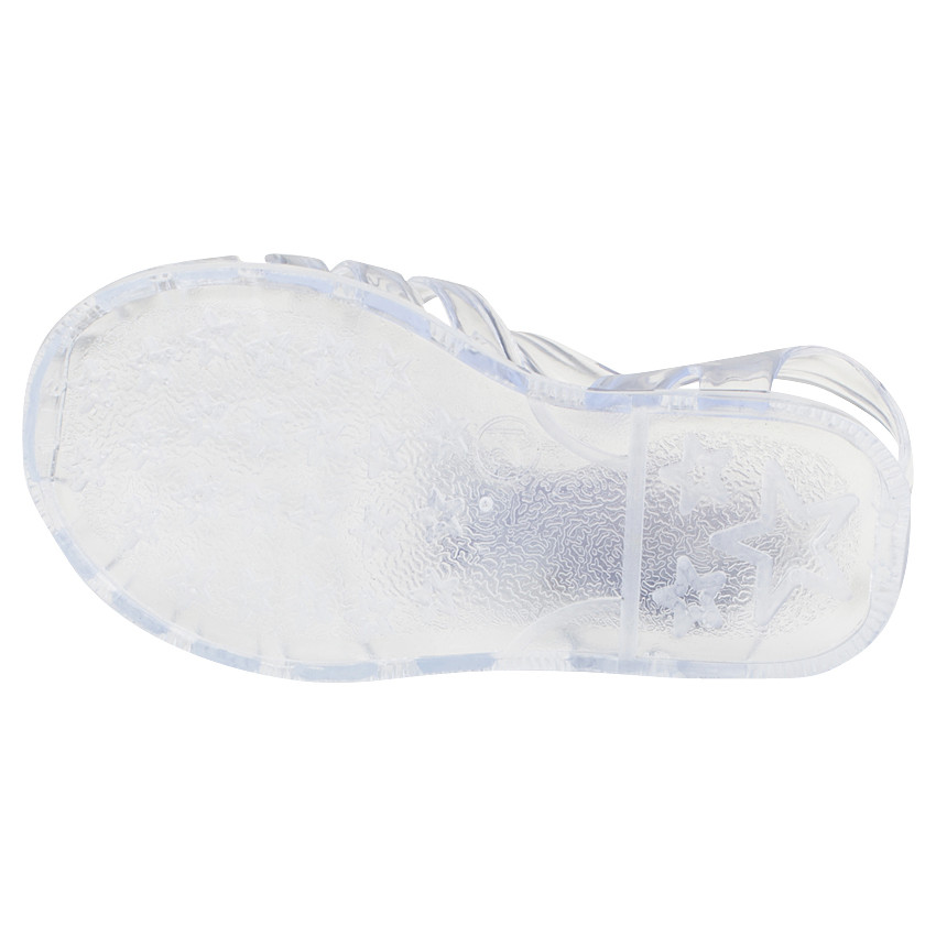Sandales de plage transparentes à boucle 