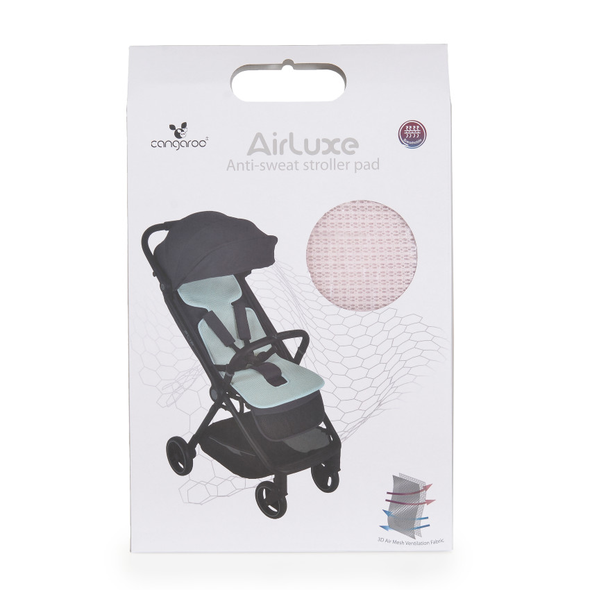Αντιιδρωτικό Στρωματάκι Καροτσιού Air Luxe Ροζ 