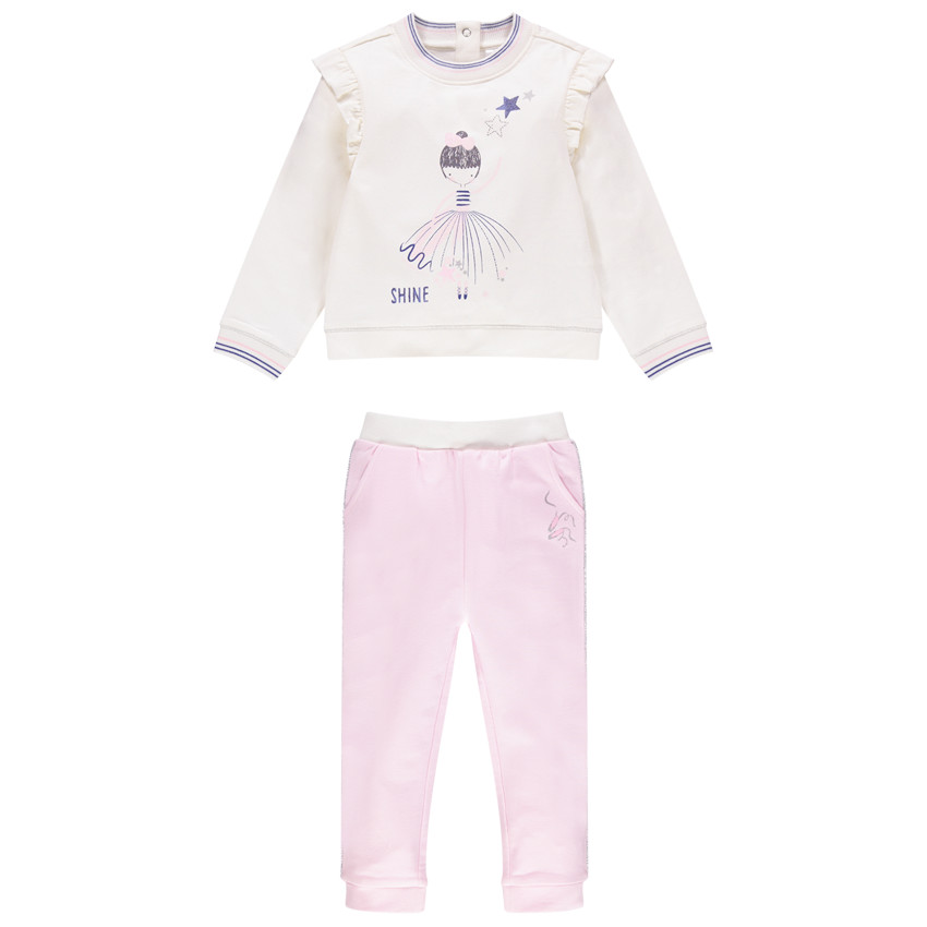 Φόρμα από βιολογικό βαμβάκι με στάμπα χορεύτρια  Additional Φόρμα από βιολογικό βαμβάκι με στάμπα χορεύτρια