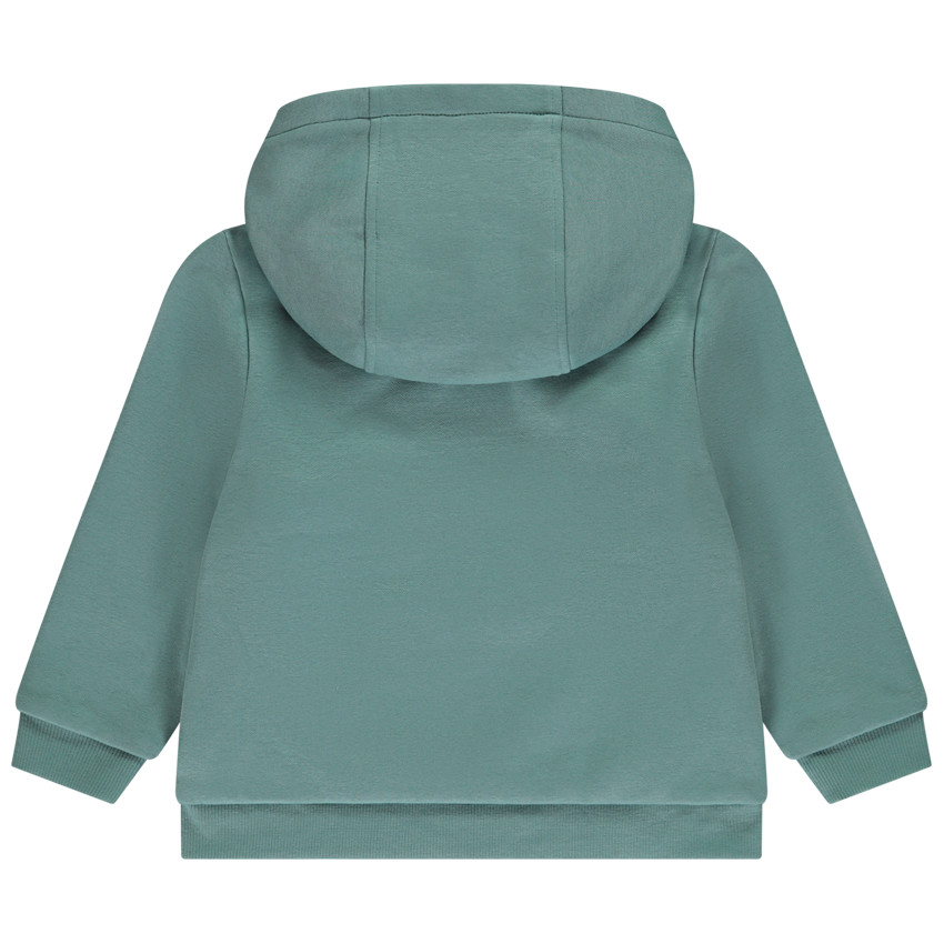 Ζακέτα με κουκούλα από βελουτέ για μωρό αγόρι 