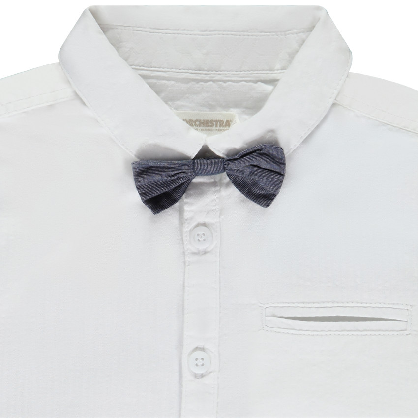 Πουκάμισο μακρυμάνικο με φιόγκο για αγόρι 