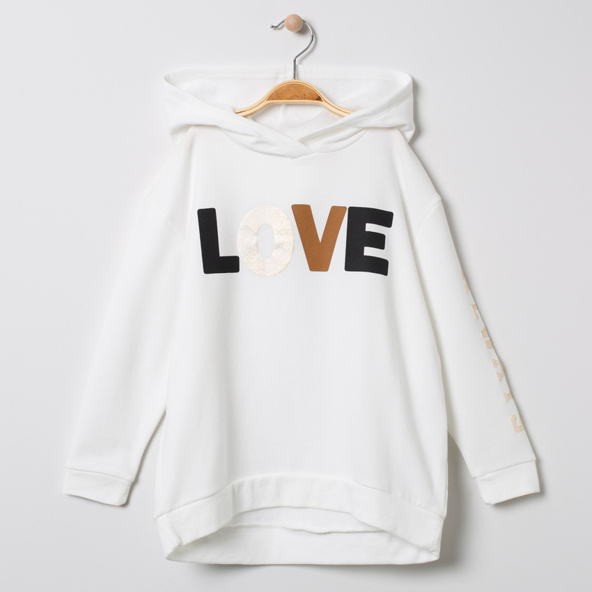 Sweat à capuche en molleton 