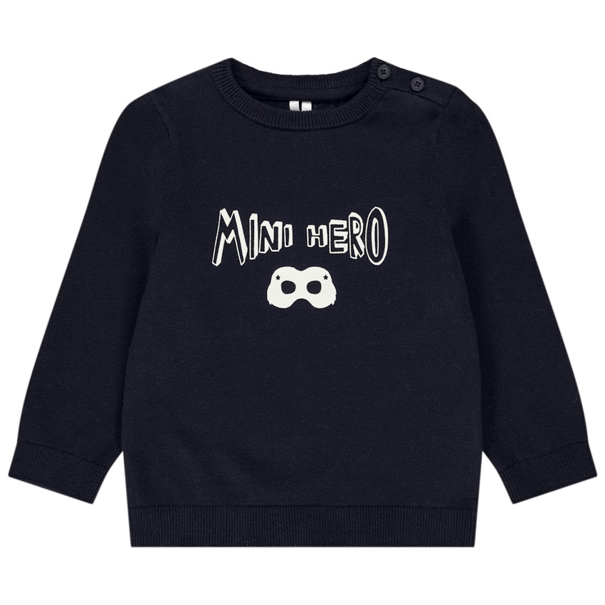 Πουλόβερ πλεκτό print φαντασίας για bebe αγόρι 