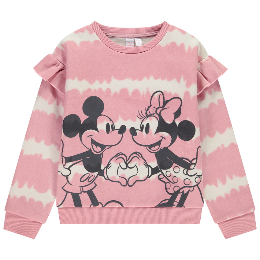 Φούτερ με σχέδιο tie & dye Mickey και Minnie Disney για κορίτσι 