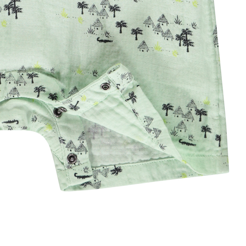 Σαλοπέτα κοντή με σχέδιο σαβάνας για μωρό αγόρι 