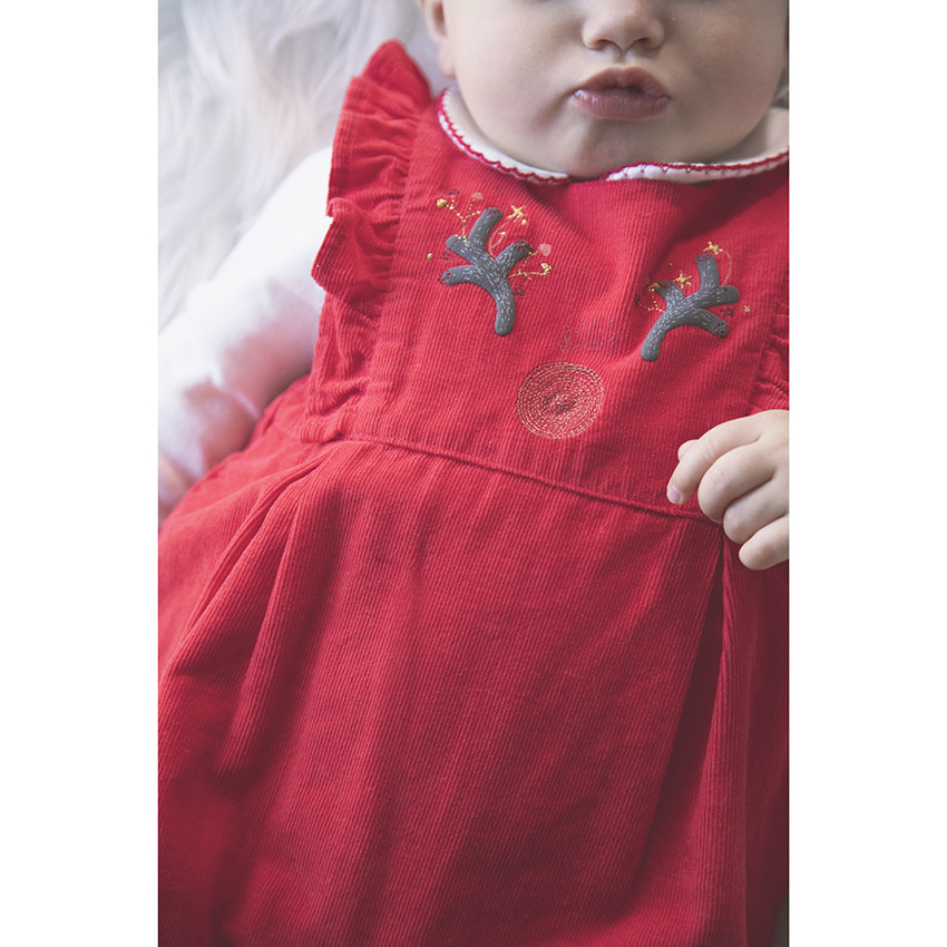 Σαλοπέτα κόκκινη βελουτέ για bebe κορίτσι  Additional Σαλοπέτα κόκκινη βελουτέ για bebe κορίτσι