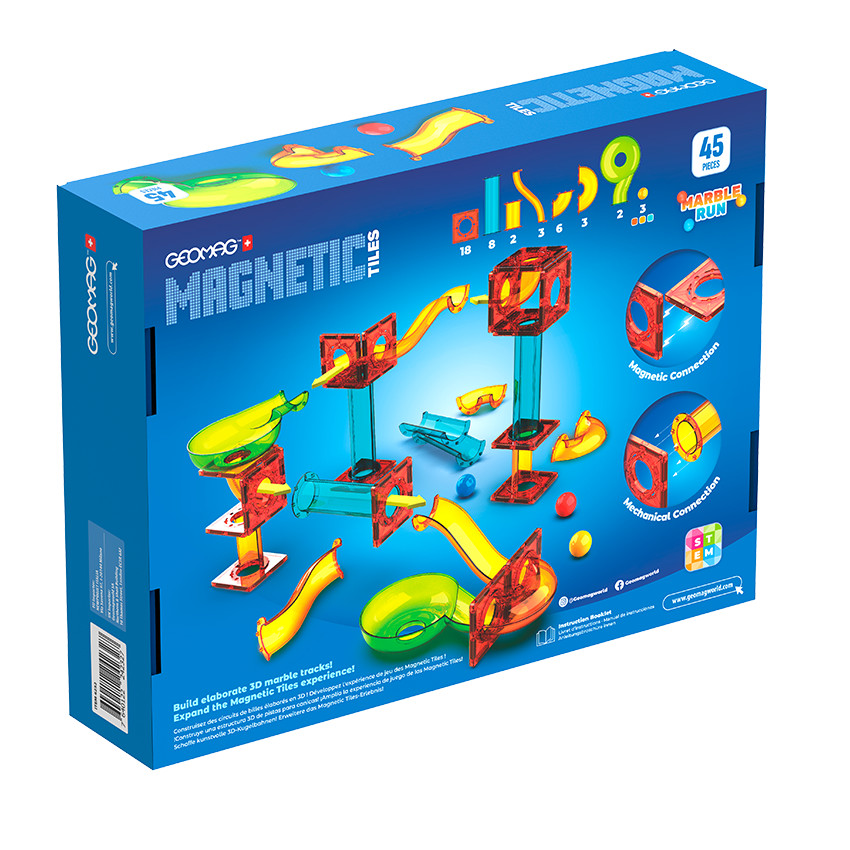 GEOMAG GEMS ΜΑΓΝΗΤΙΚΑ ΠΛΑΚΙΔΙΑ ΠΙΣΤΑ  - 45τμχ 