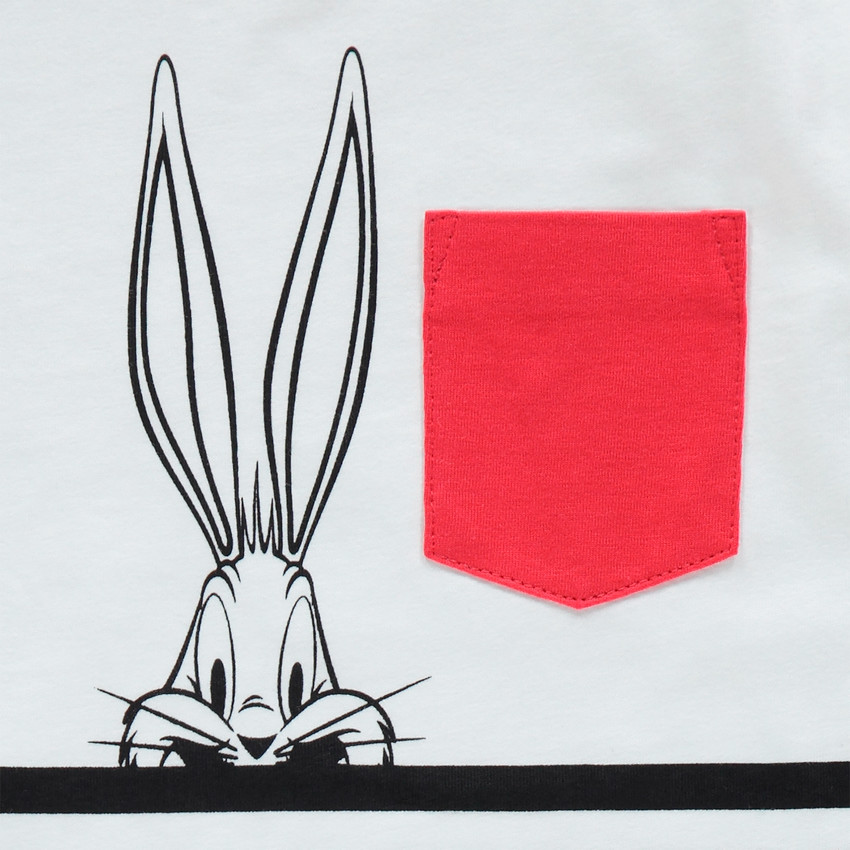 Σετ t-shirt σχέδιο Bugs Bunny Looney Tunes και βερμούδα 
