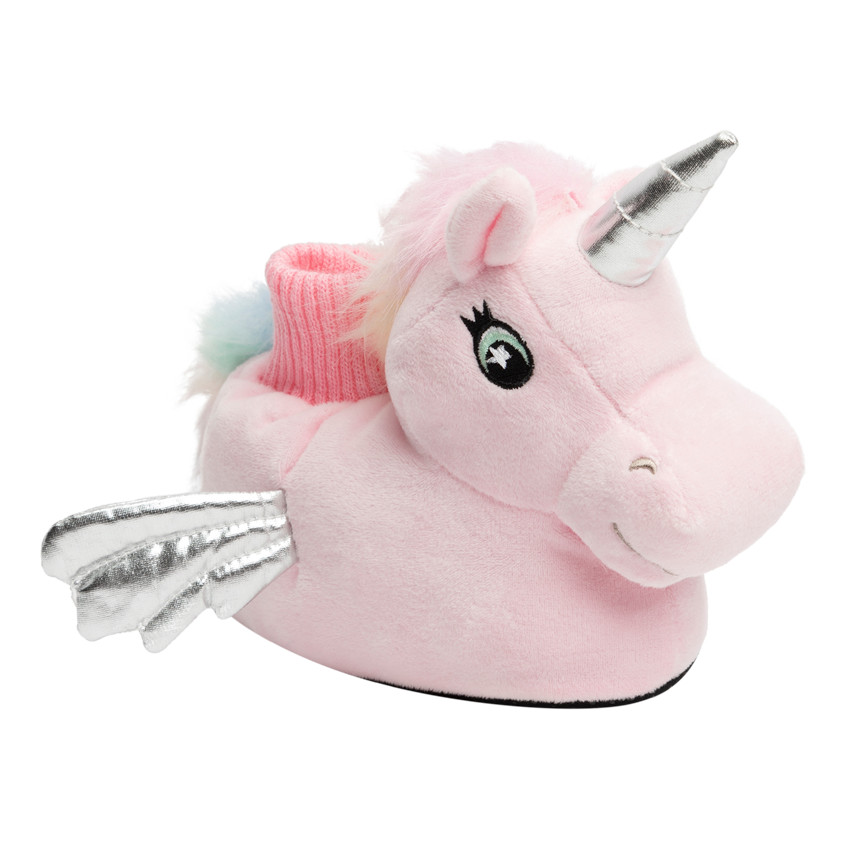 Γαλάζια παντόφλα με σχέδιο μονόκερου για κορίτσι 