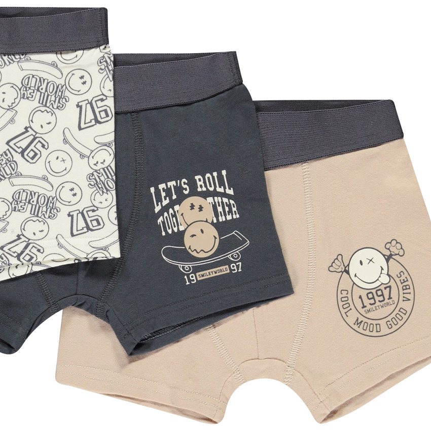 Σετ από 5 μποξεράκια με σχέδιο SmileyWorld για αγόρι 