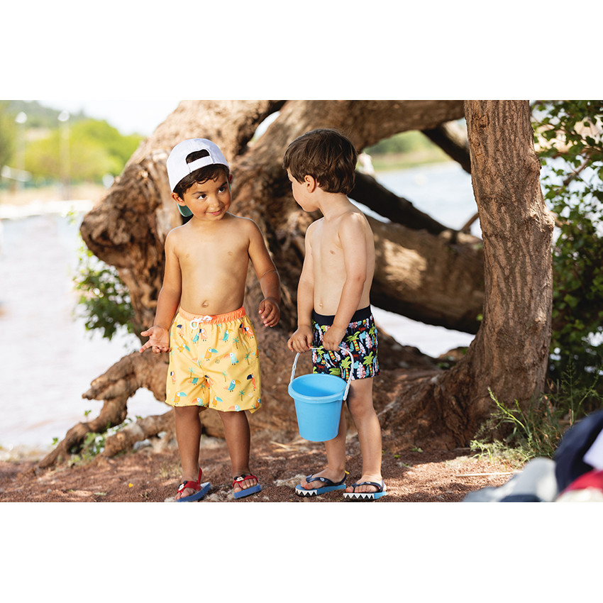 Boxer de bain imprimé jungle pour bébé garçon 