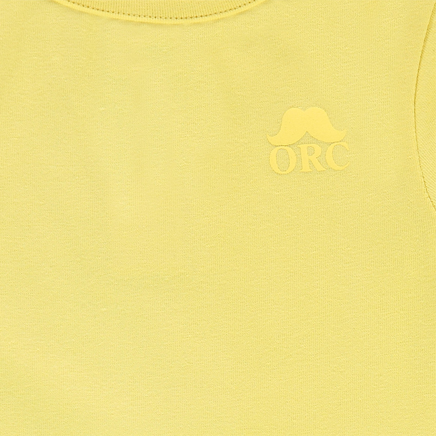 Σετ με 3 μονόχρωμα κοντομάνικα φορμάκια από ζέρσεϊ με τυπωμένο λογότυπο 