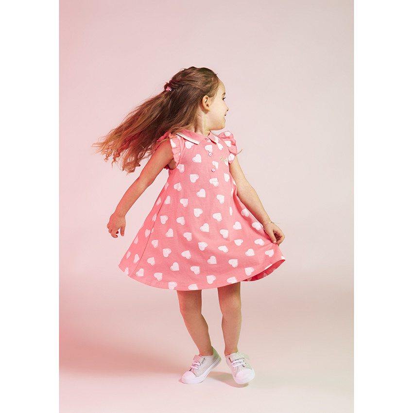 Φόρεμα polo από jersey με σχέδιο για κορίτσι 