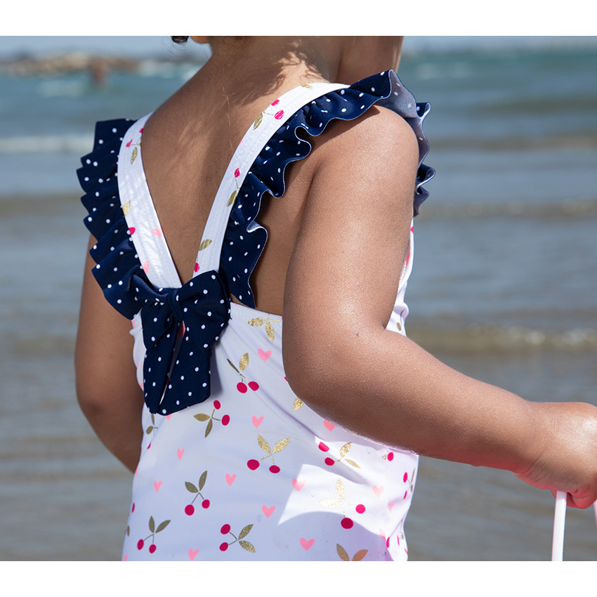 Μαγιό 1 pièce με σχέδιο κεράσια για bebe κορίτσι 