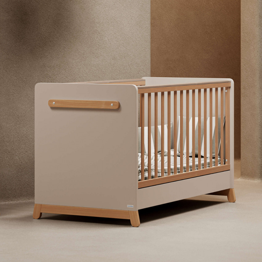 Casababy Palmer Beige Βρεφικό Κρεβάτι Μετατρεπόμενο Σε Προεφηβικό 