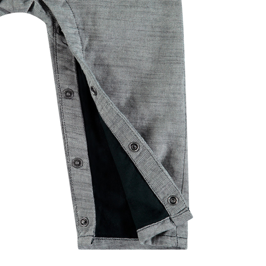 Σετ t-shirt μακρυμάνικο και  Σαλοπέτα γκρι για bebe αγόρι 