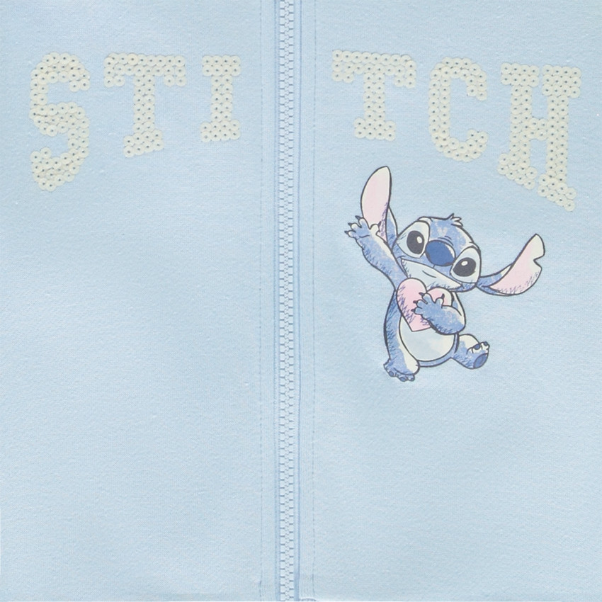 Gilet zippé en molleton Stitch Disney pour fille 