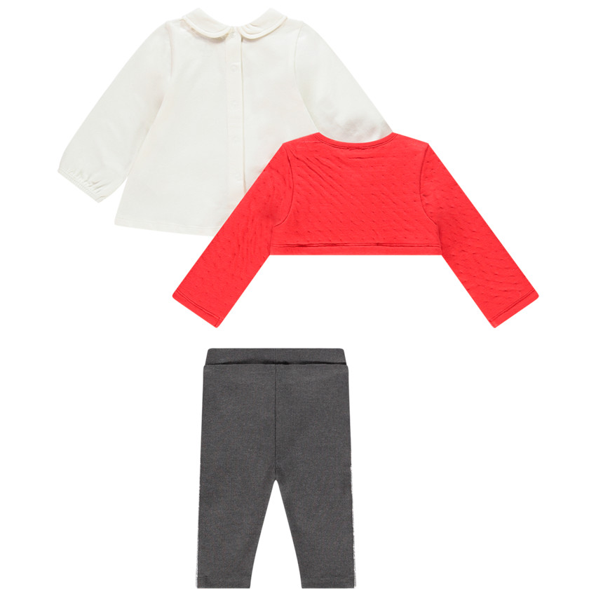 Σετ 3 κομμάτια με σχέδιο πουλί για bebe κορίτσι 