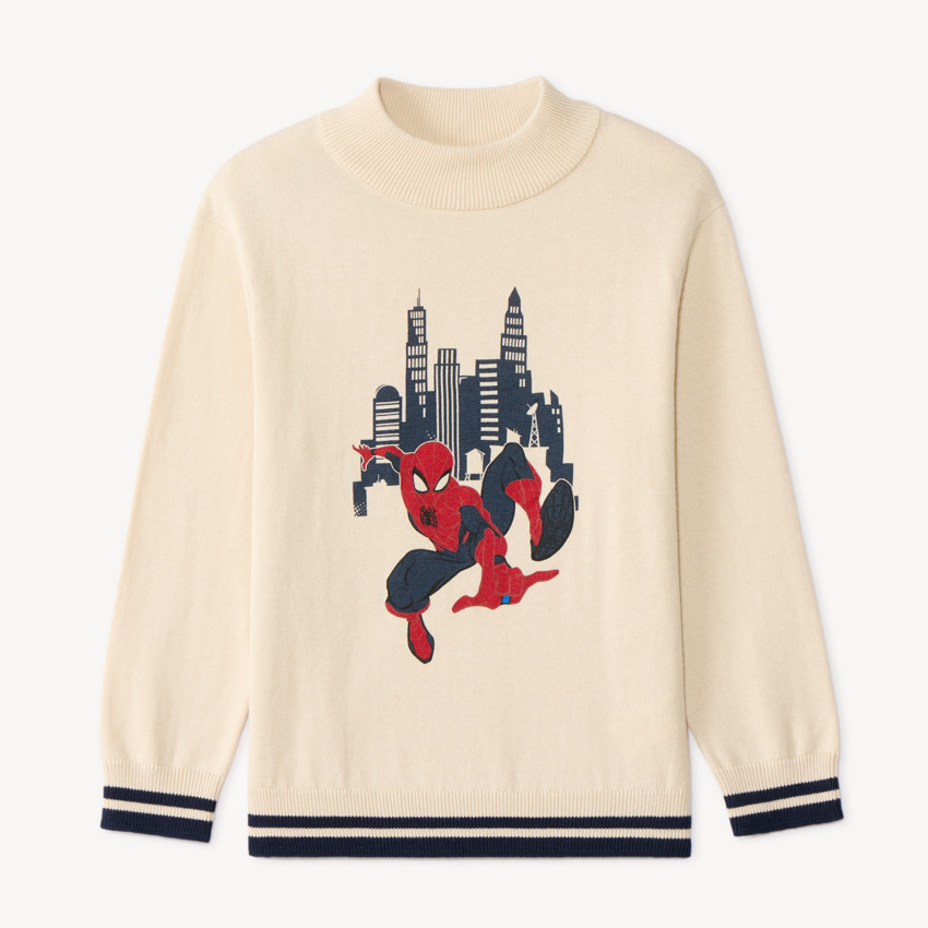 Πουλόβερ αγοριού Spider-Man από πλέξιμο 