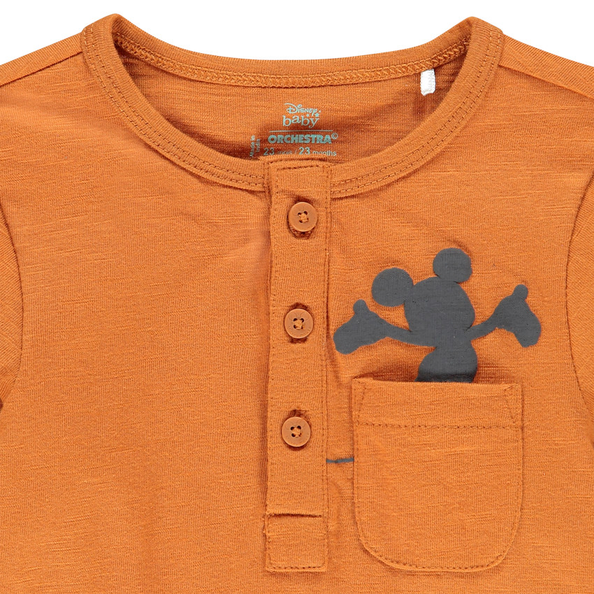 T-shirt μακρυμάνικο για bebe αγόρι σχέδιο Mickey Disney 