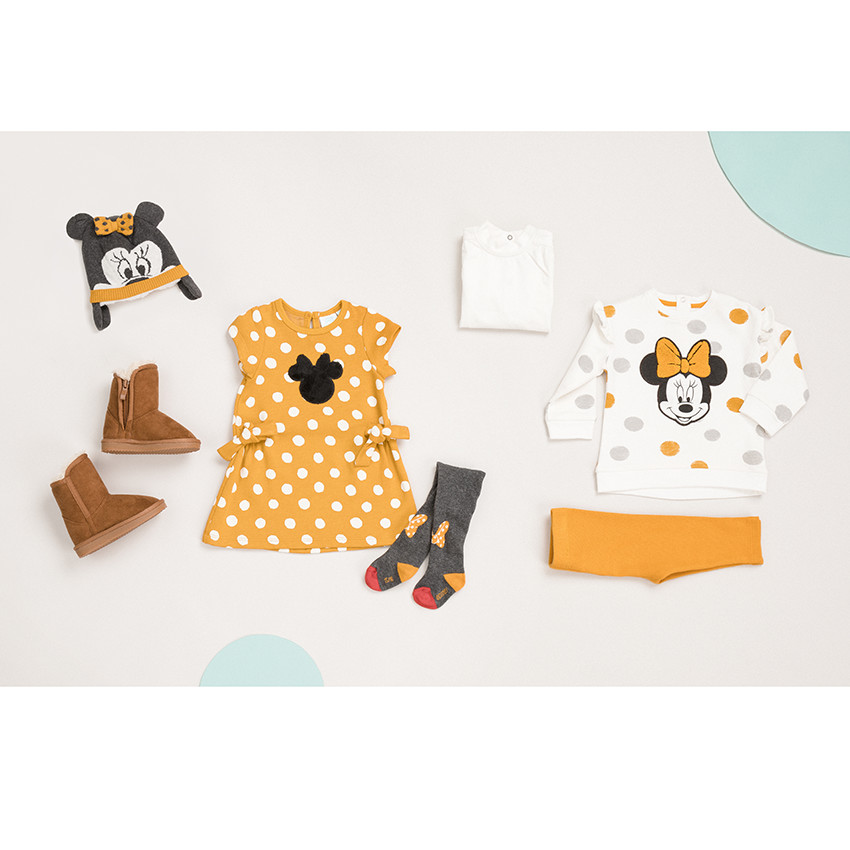 Lot de 2 collants épais à pois et noeud Minnie Disney  Additional Lot de 2 collants épais à pois et noeud Minnie Disney