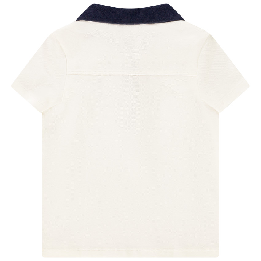 Polo με γιακά σε άλλο χρώμα για bebe αγόρι 