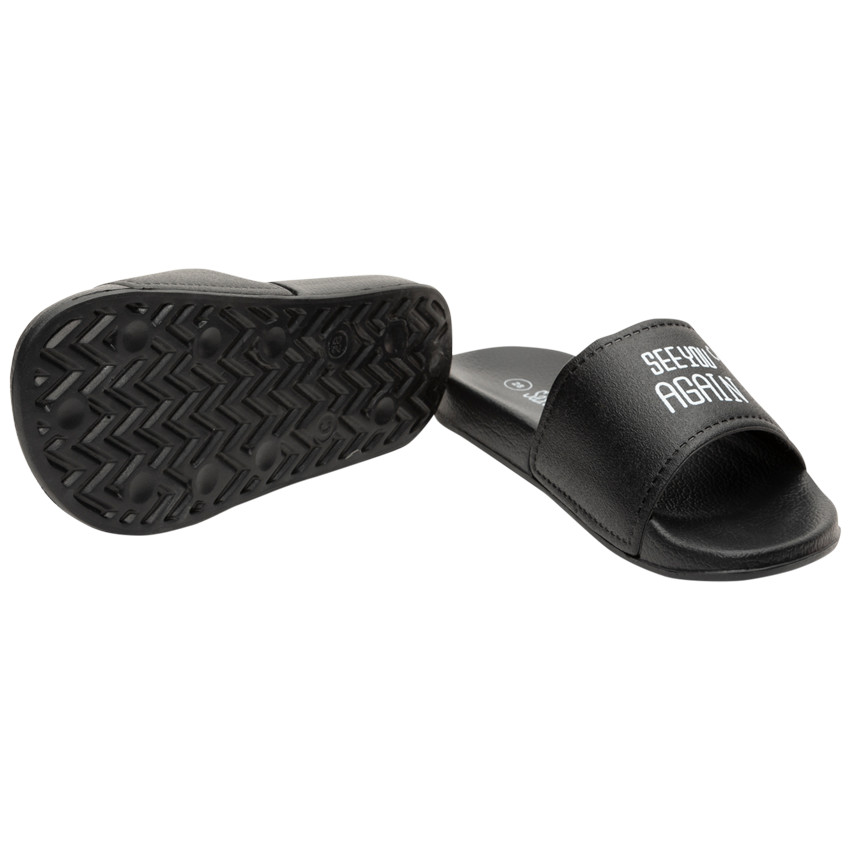 Μπότες με μαύρη πλέξη και μήνυμα για αγόρι 