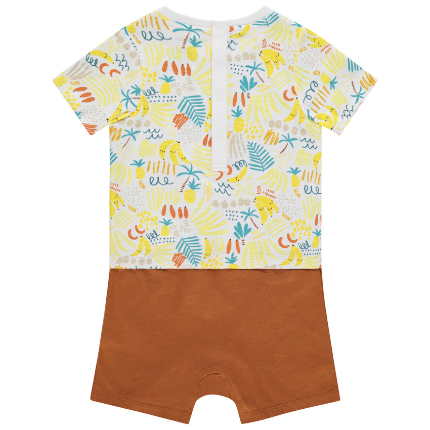 Combi κοντό effet 2 σε 1 με σχέδιο tropical για bebe αγόρι  Additional Combi κοντό effet 2 σε 1 με σχέδιο tropical για bebe αγόρι