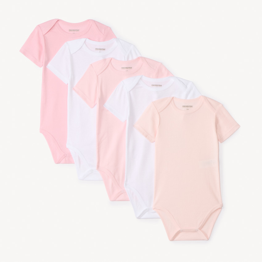 Σετ από 5 κοντομάνικα κορμάκια 