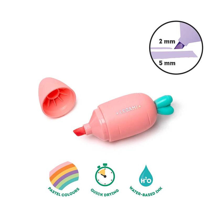 Σετ 6 μίνι παστέλ μαρκαδόρων Caratte Team 