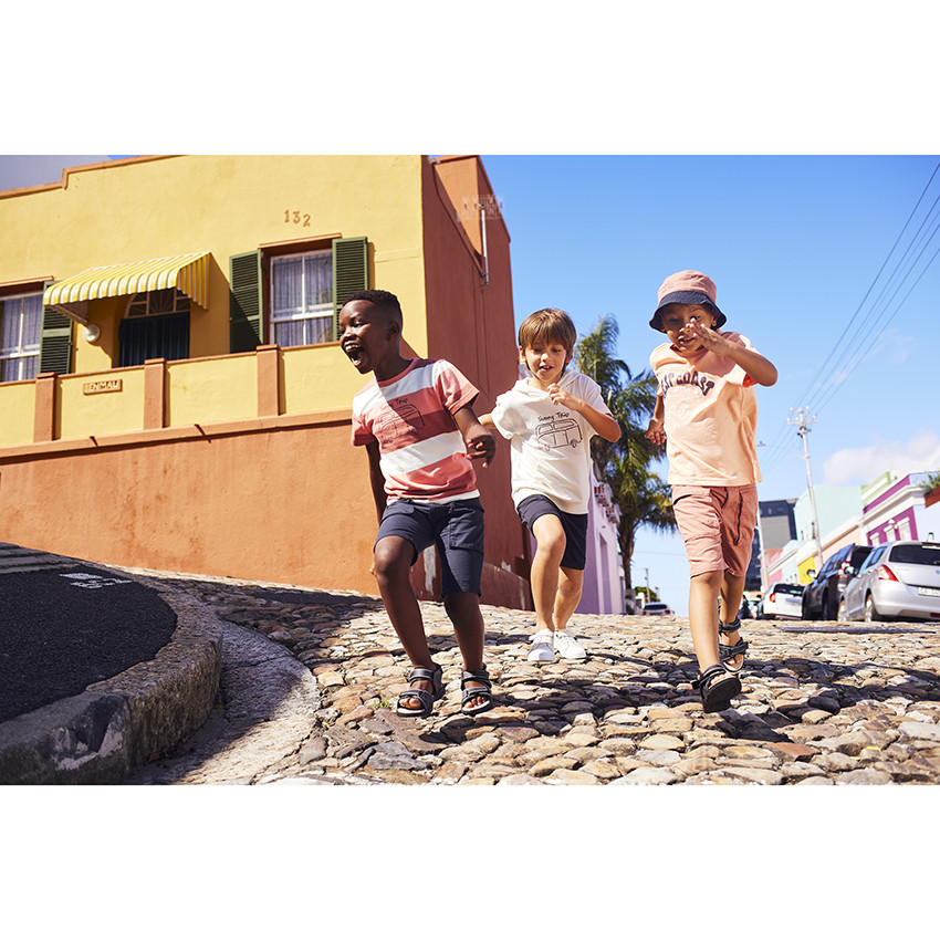 Bob bicolore print soleil pour garçon 