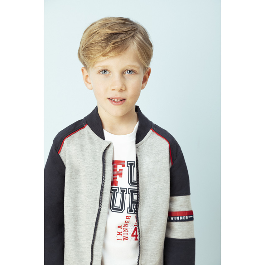 T-shirt κοντομάνικο με μήνυμα σχέδιο 