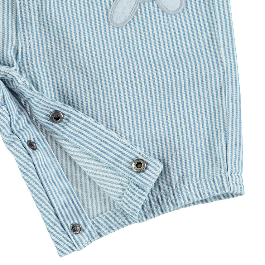 Σαλοπέτα με λεπτές κάθετες ρίγες και μπαλώματα Μίκι Disney 