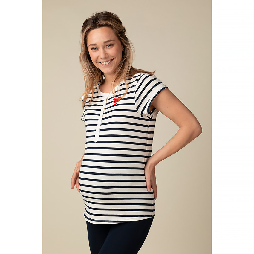 Κοντομάνικο Μπλουζάκι Εγκυμοσύνης Για Πιτζάμες  Additional Κοντομάνικο Μπλουζάκι Εγκυμοσύνης Για Πιτζάμες