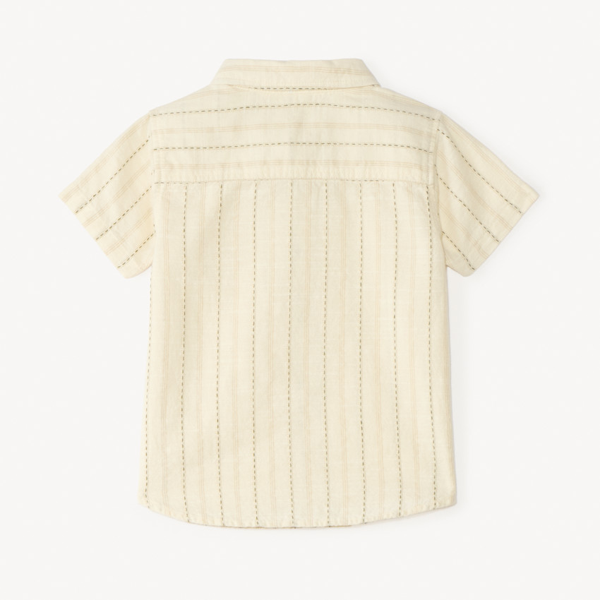 Chemise manches courtes à rayures pour bébé garçon 