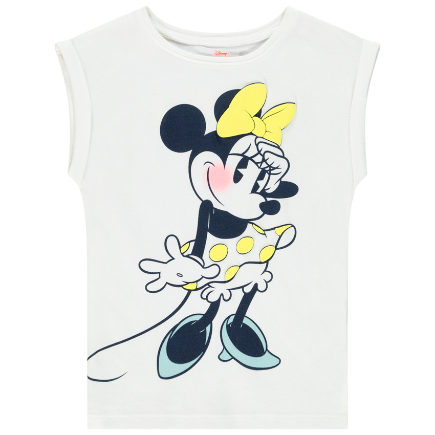 T-shirt manches courtes print Minnie (Disney) pour fille Main T-shirt manches courtes print Minnie (Disney) pour fille