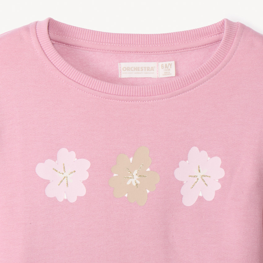 Lot de 3 sweats fantaisie molletonnés pour fille 