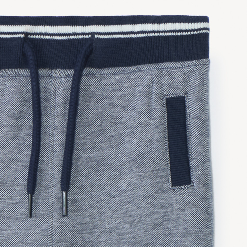 Φόρμα chiné βαμβακερό piqué για bebe αγόρι 