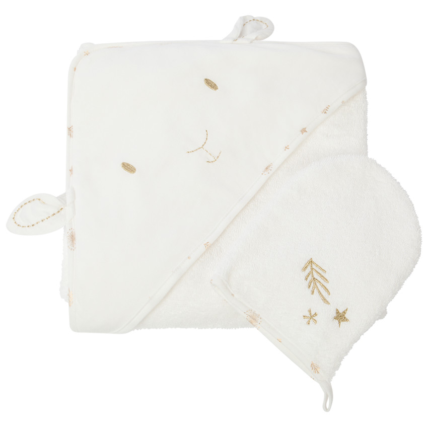 Κάπα μπάνιου και γάντι "Χειμωνιάτικη μαγεία" 