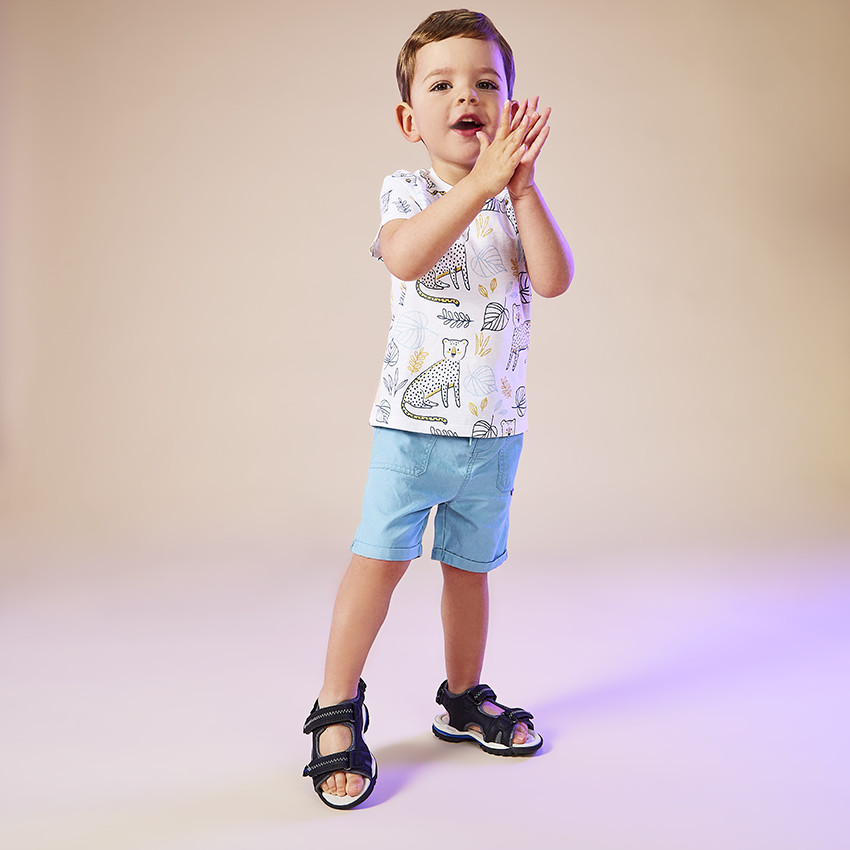 Βερμούδα υφασμάτινη με τσέπες για bebe αγόρι 