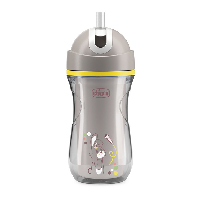 Chicco Ποτηράκι Sport Γκρι Για 14+ Μηνών 