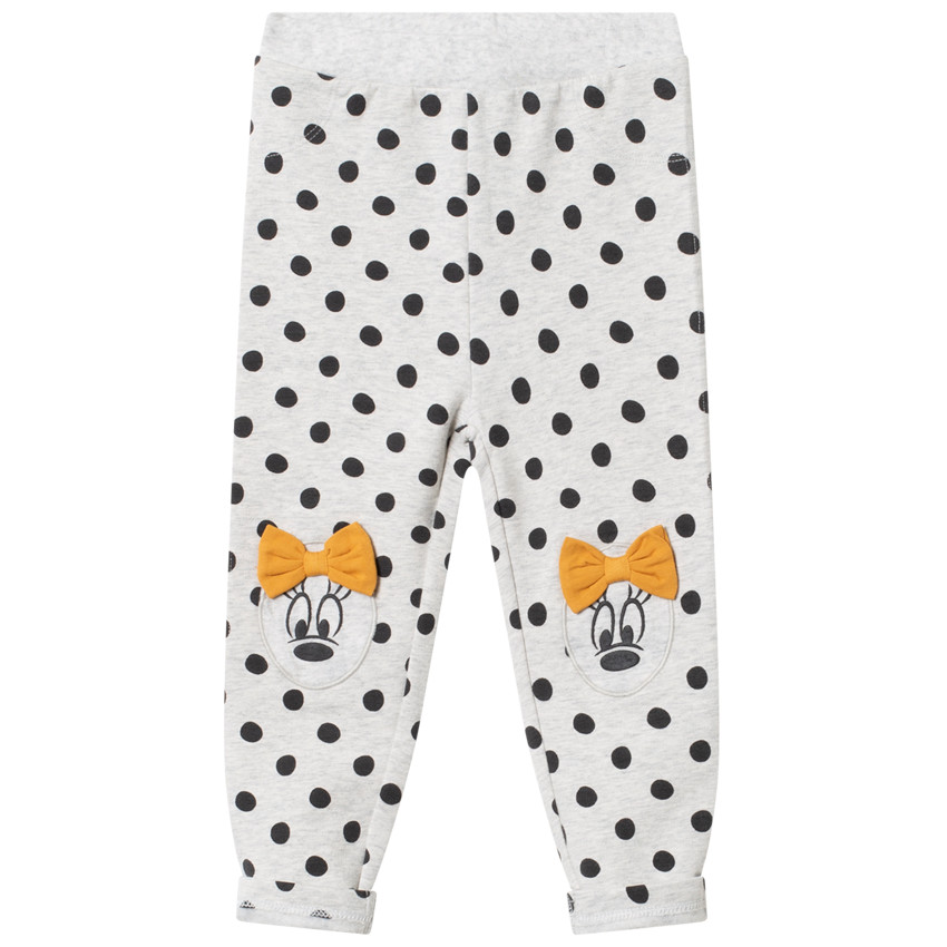 Legging à pois motif Minnie Disney sur les genoux 
