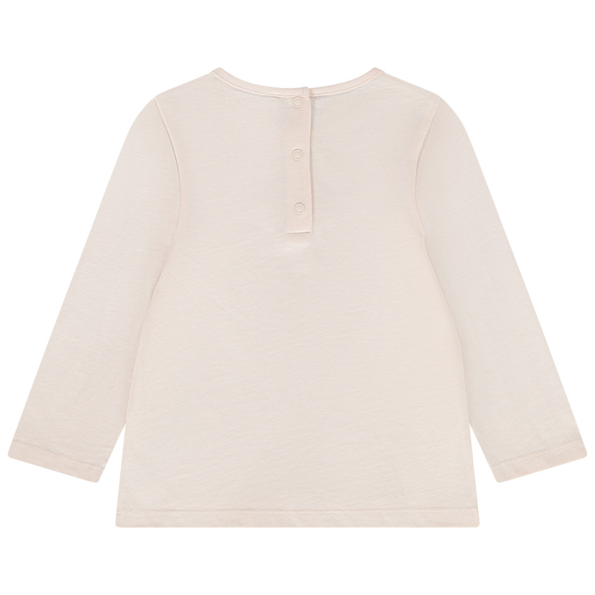 T-shirt μακρυμάνικο από jersey για κορίτσι μωρού 