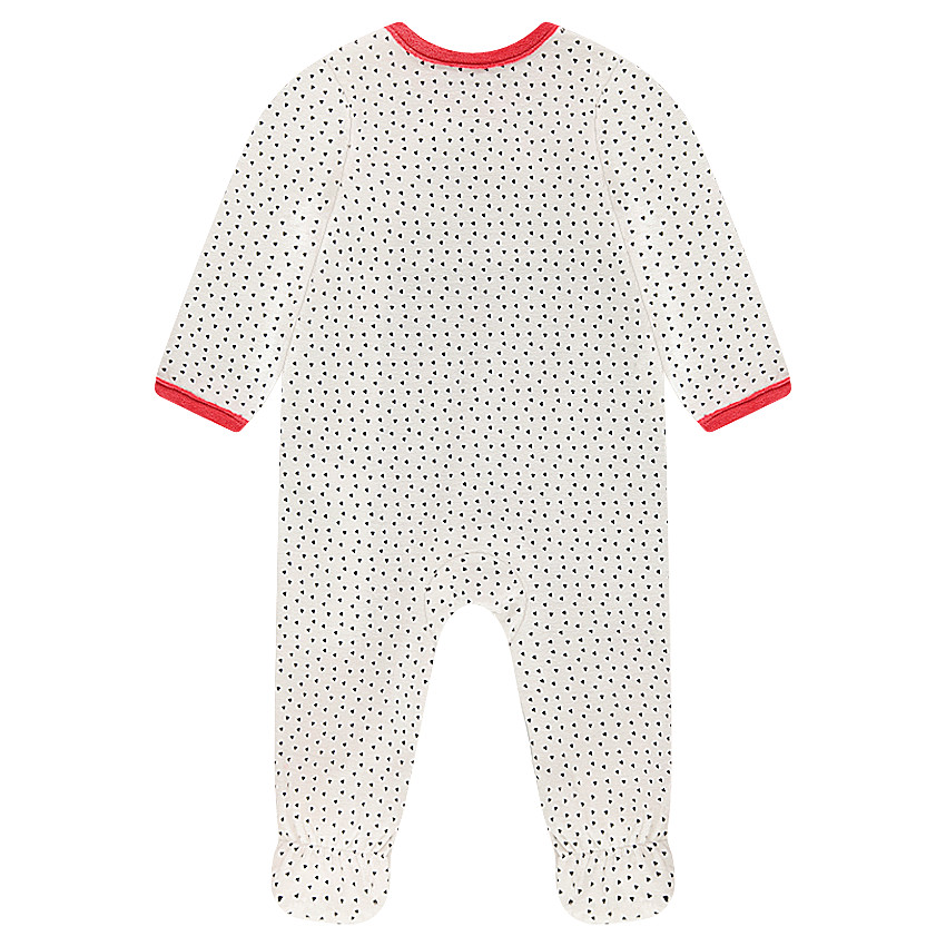 Φορμάκι ύπνου εμπριμέ βελουτέ με στάμπα γάτα και μικρό σατινέ φιόγκο 